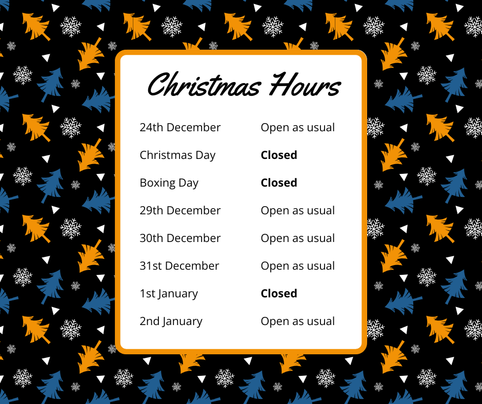 Orbicomm Christmas open times 2025